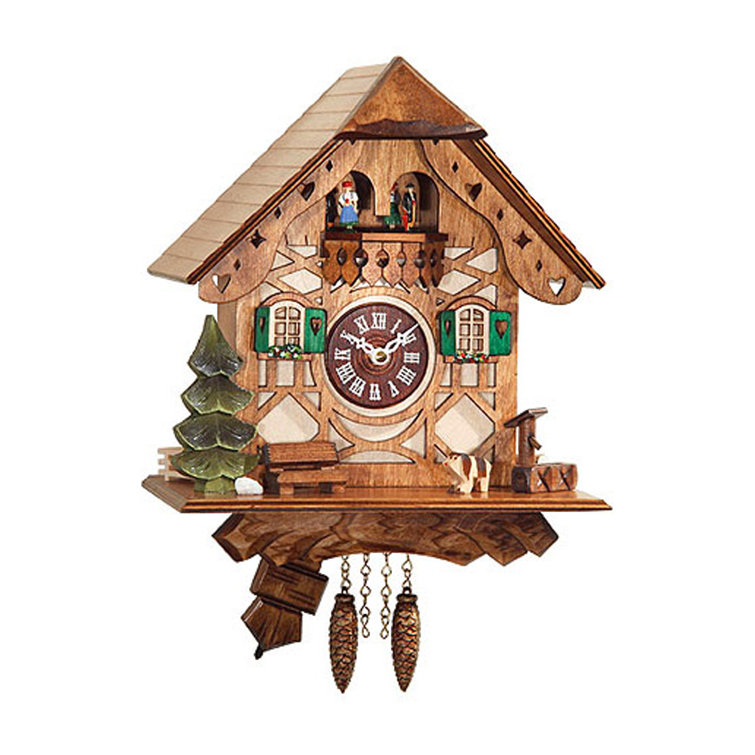 Loon Peak® Battery Operated Wall Clock with Music and Chimes Wayfair.ca
